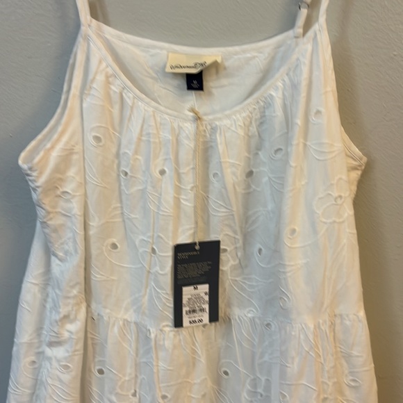 Universal Thread Women’s Tiered White Eyelet Maxi Dress SZ M - Picture 3 of 7